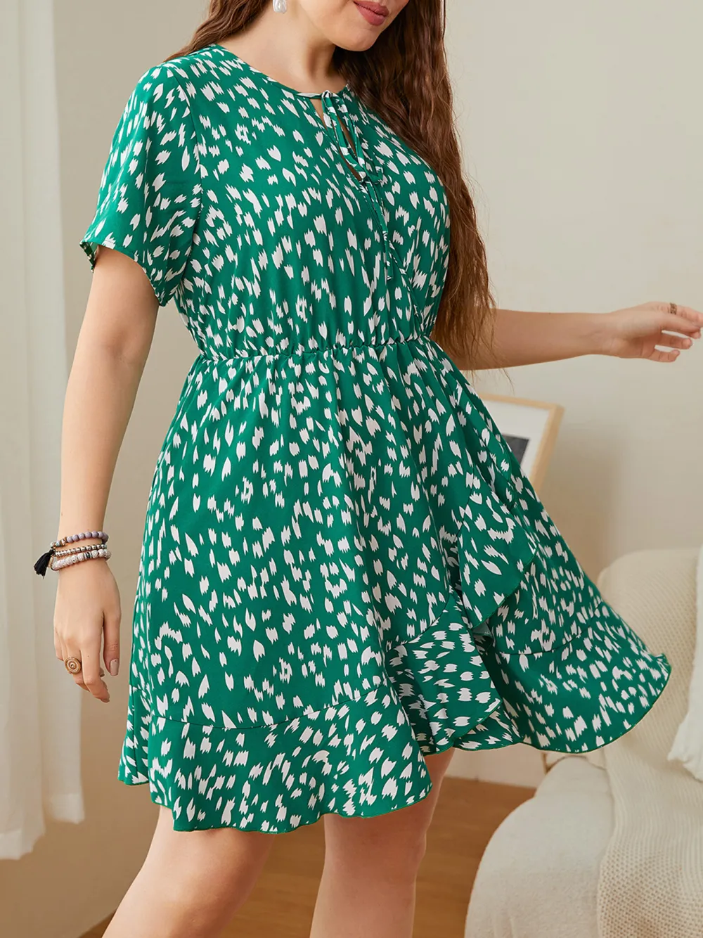 Hot Fashion Loose Printed Dress