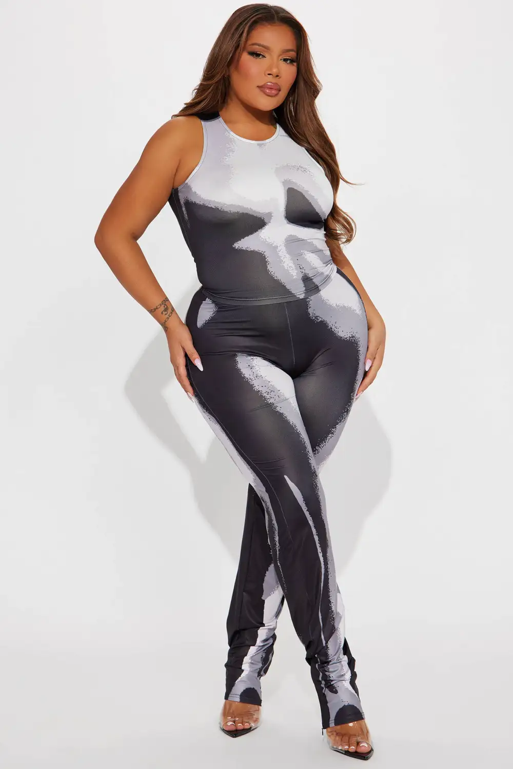 Kai Body Heat Legging Set - Black