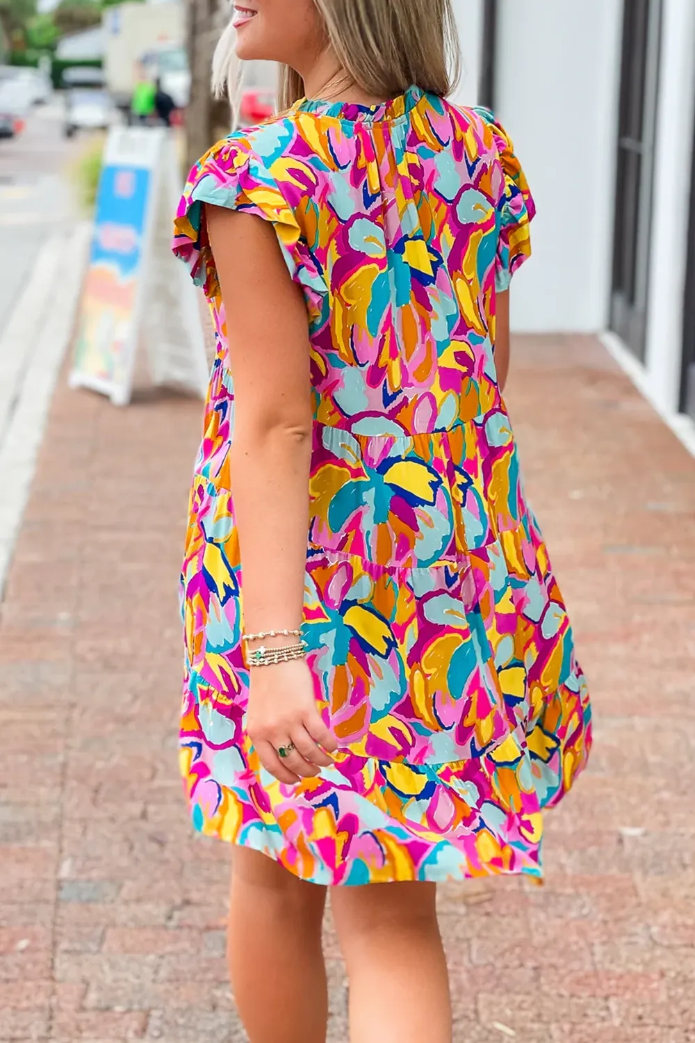 Floral Short Holiday Dress