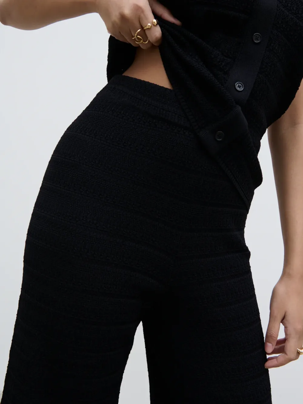 Crochet Knit Trousers