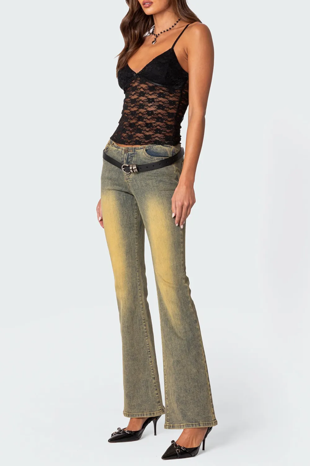 Sexy See-Through Lace Tank Top