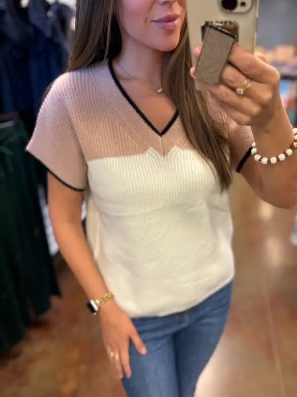 Charlotte Color Block Top