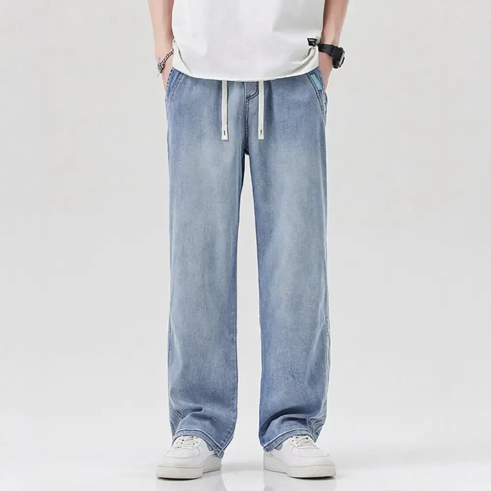 Lightweight Denim Casual Pants