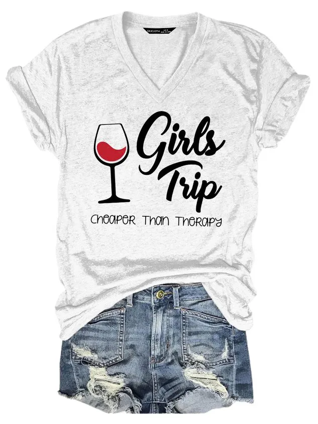 Girl's Trip Cheaper Than Therapy Women's T-Shirt