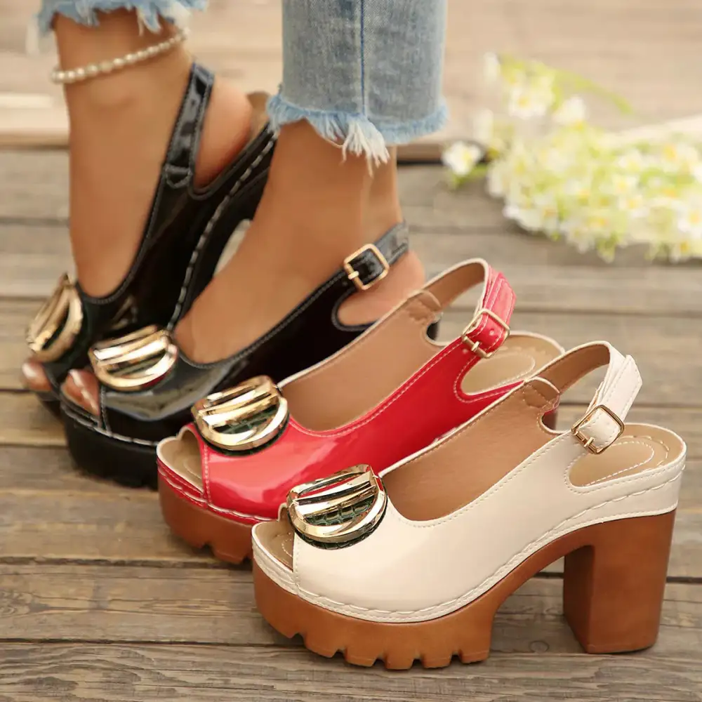 Heels Block Heel Sandals