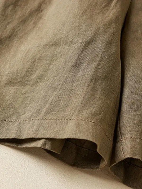 Losse Elasticiteit Effen Kleur Shorts Bodems