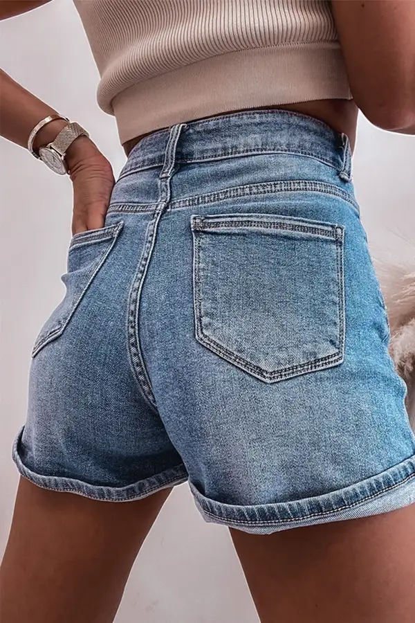 Everyday Rhinestone Detail Shorts