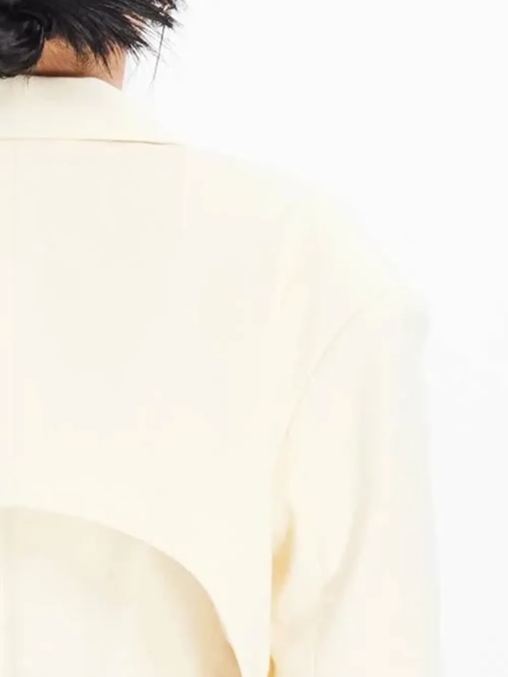 Cropped Tie - Front Blazer Jacket