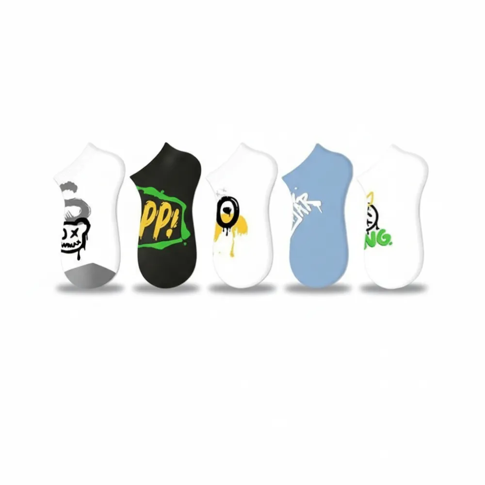Urban Graffiti Graphic Sneaker Socks