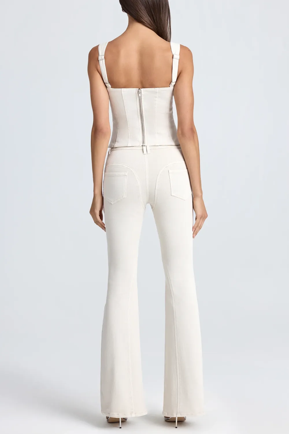Classic Y2K Style Stretch Denim Trousers