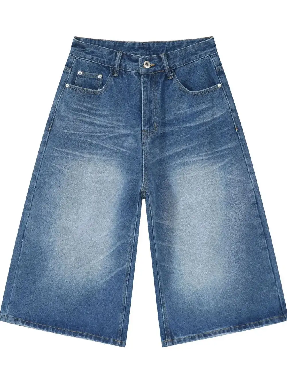 Minimal Cotton Blend Casual Shorts