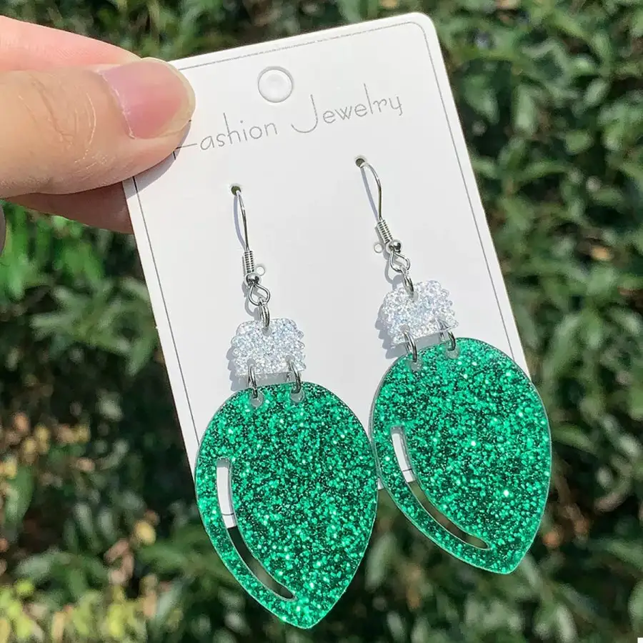 Glitter Drop Earrings