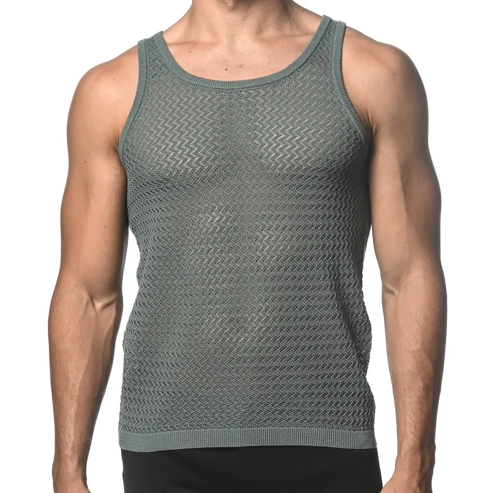 Speckled Open Knit Vest