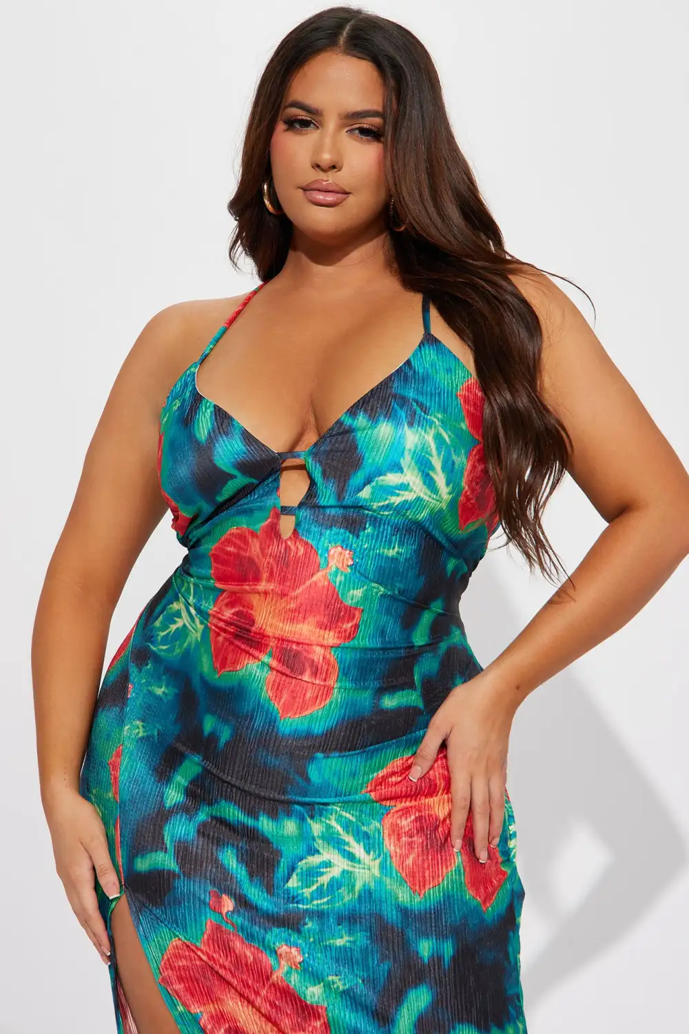 The Tropics Maxi Dress - Jade/Combo