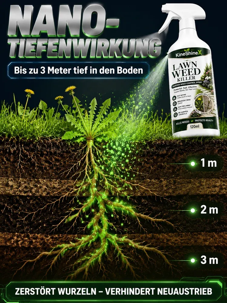 Unkrautvernichter für Gartenrasen Spray