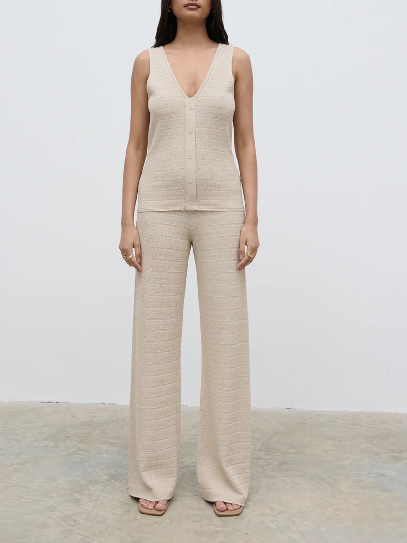 Crochet Knit Trousers