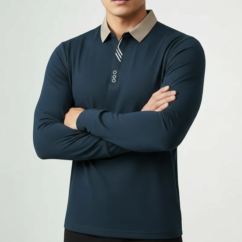 Tailored Long Sleeve Polo