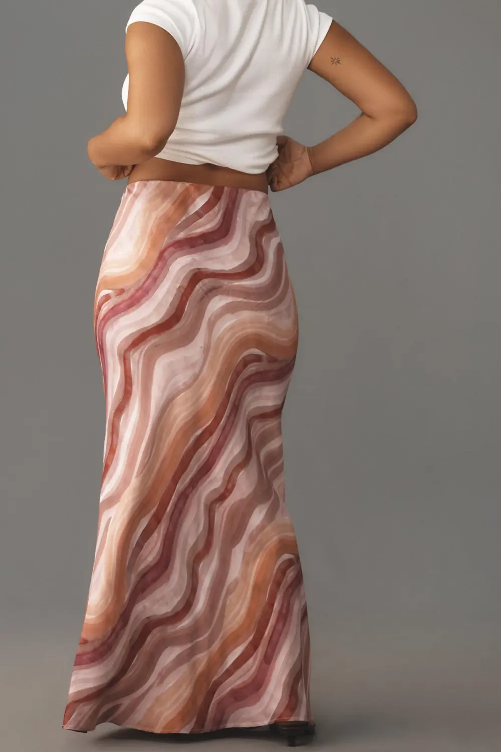 Pinted Maxi Skirt