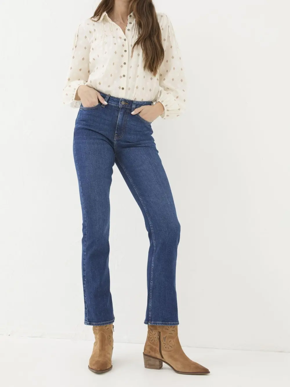 Indigo/Blue Bootcut Jeans