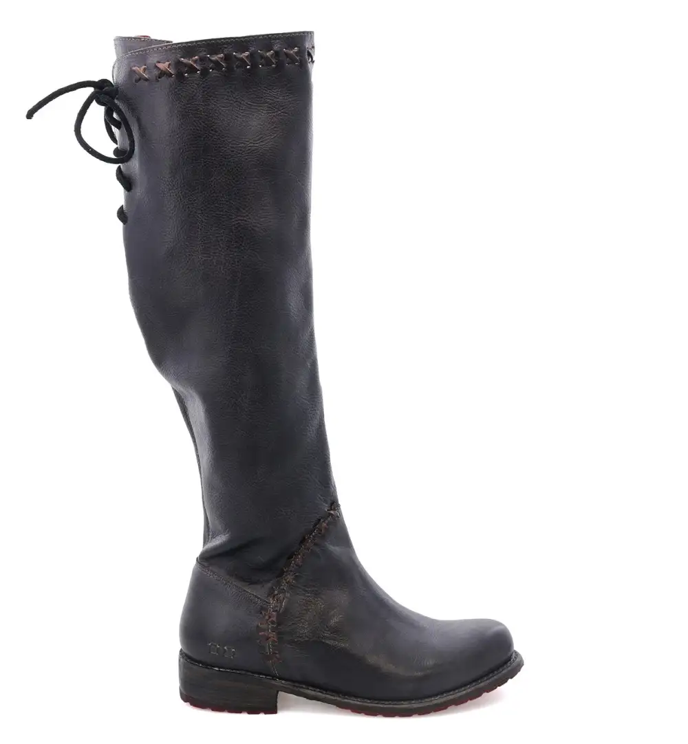 Side Zip Leather Ankle Boots
