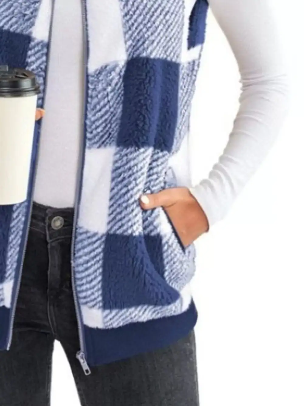 Full Size Color Block Zip