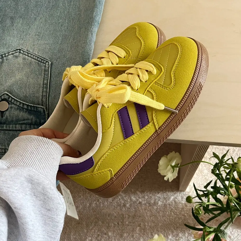 Saturday School Sneakers In Yellow
