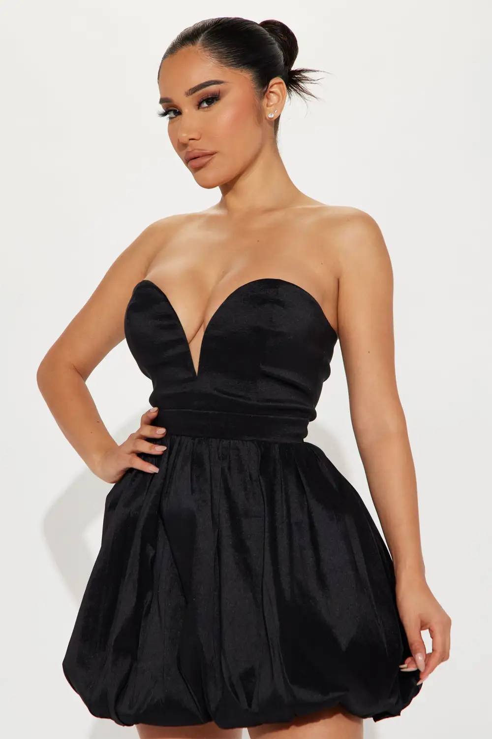 Lovely Fawn Mini Dress - Black