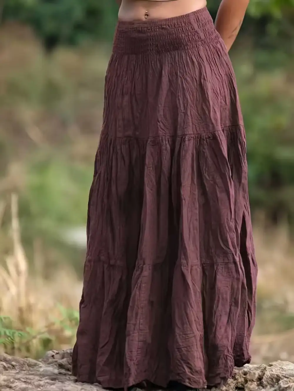 Tiered Ed Maxi Skirt
