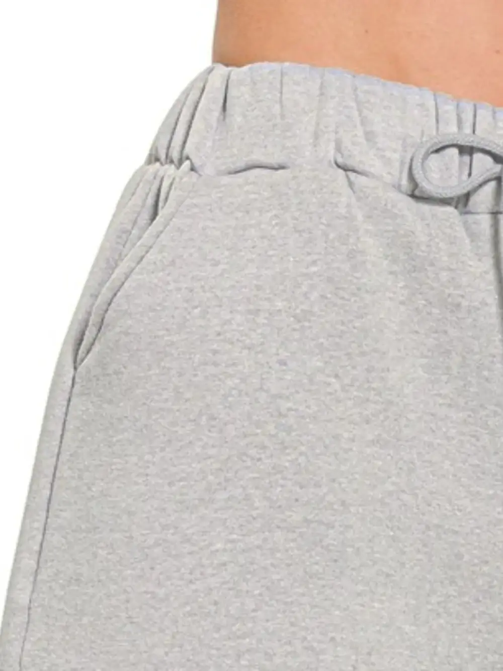 Fleece Drawstring Short Pants with Pockets Shorts