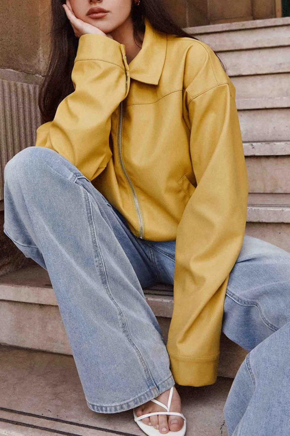 Oversized Jacket - Yellow