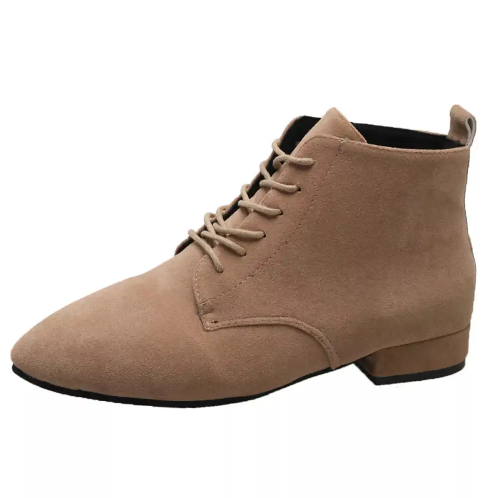 Refined Pointed Toe Block Heel Boots