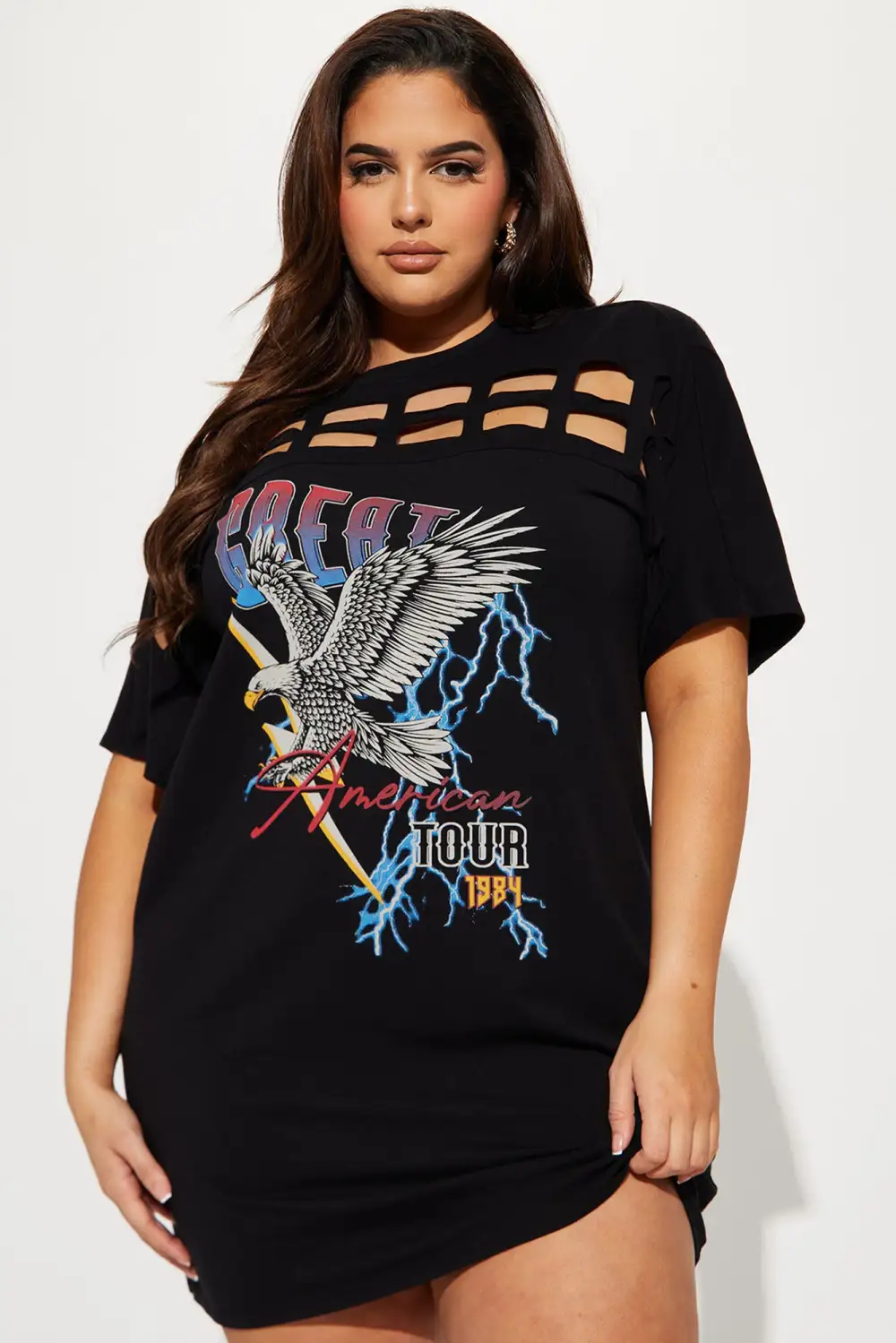 Electrify Me Mini Dress - Black