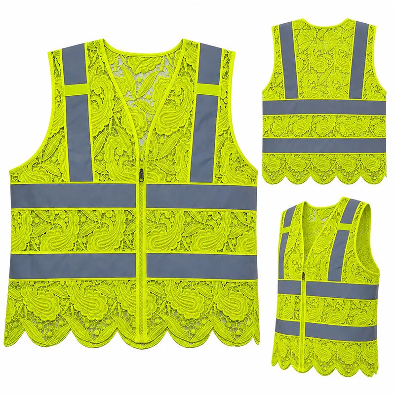 Lace Reflective Safety Vest - Stylish & Secure