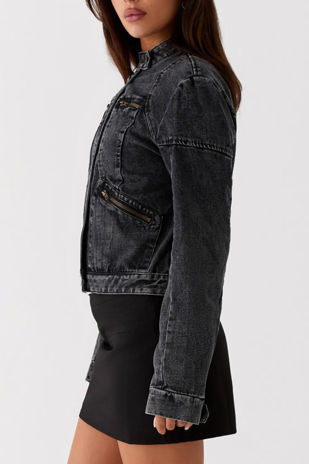 Denim Jacket - Charcoal
