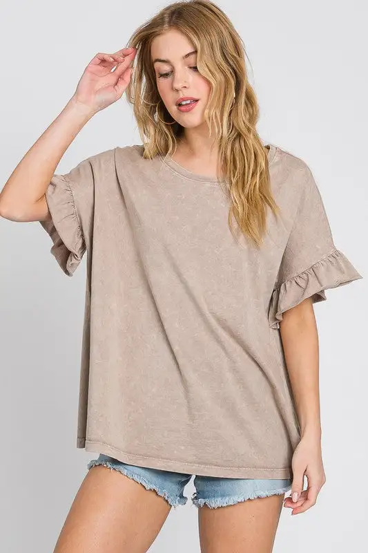 Mandy Mae Mineral Washed Top | URBAN ECHO SHOP