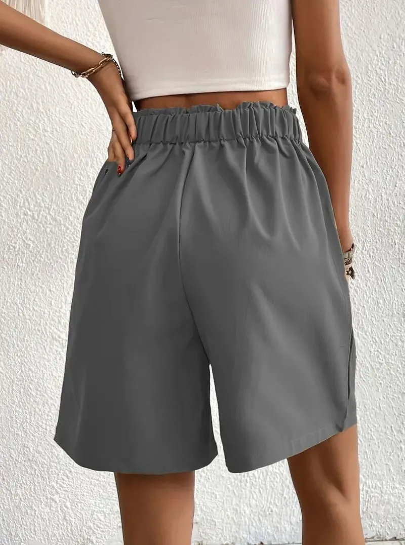 High Waisted Pleated Shorts
