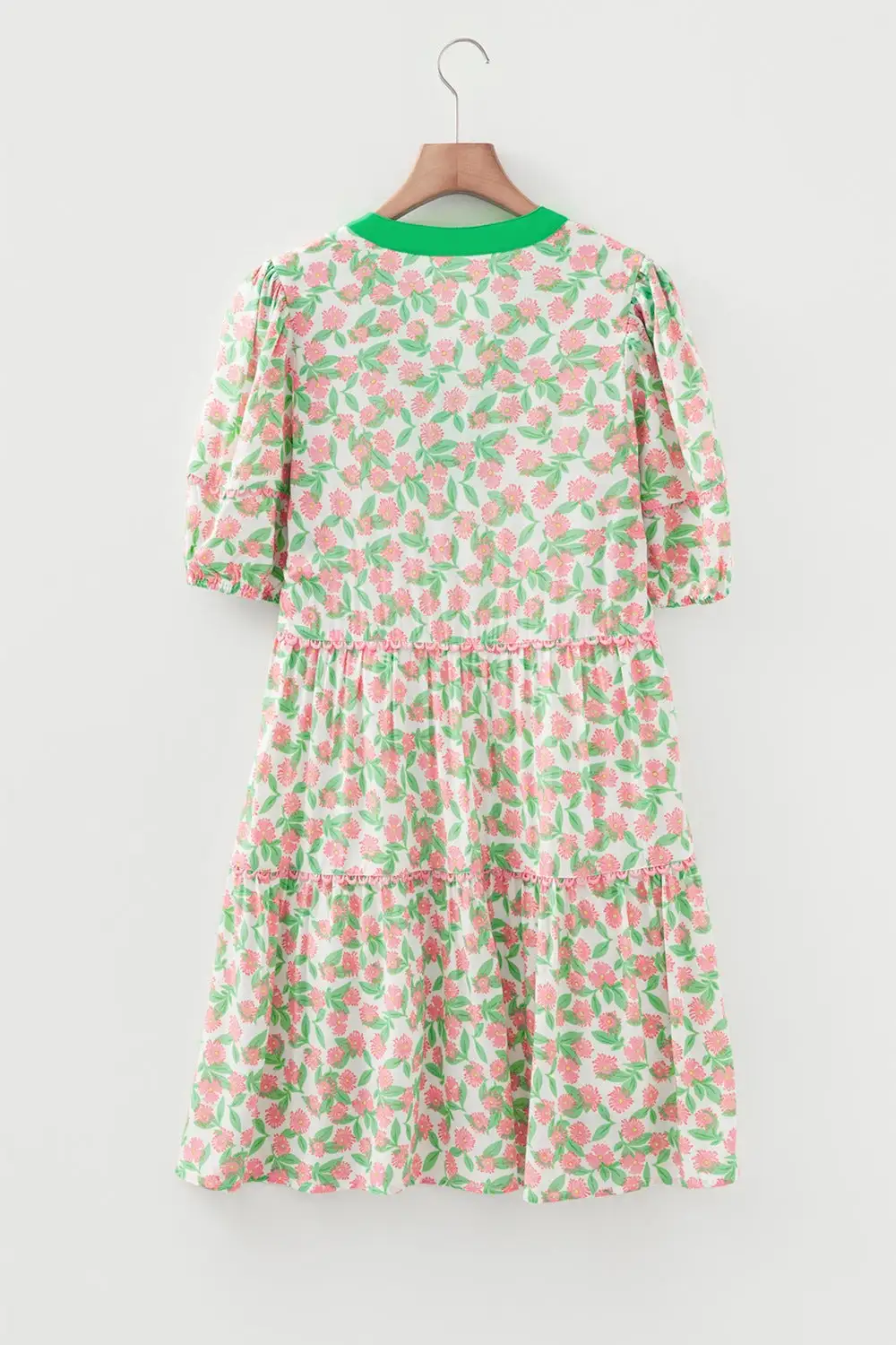 Floral Printed Tiered Mini Dress