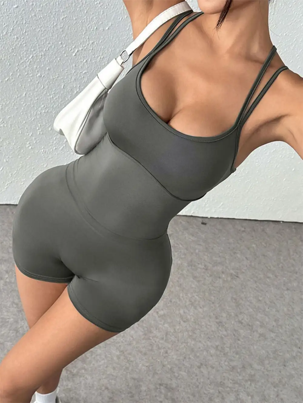 Strappy Active Romper
