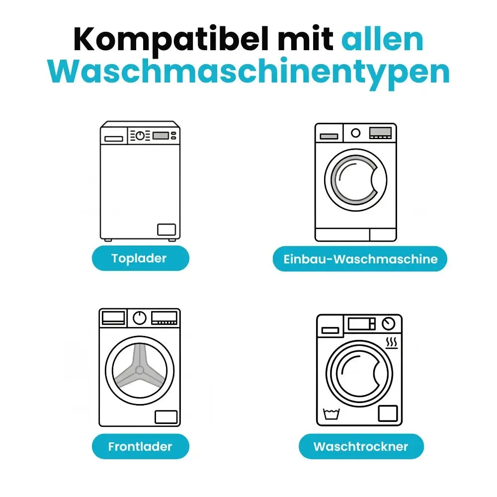 Washing Machine Cleaner Tablets for Pet Hair & Odor Removal, Deep Clean for Front-Load & Top-Load Washers