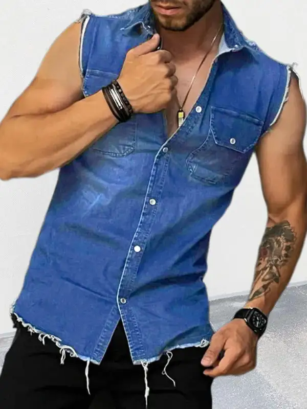 Lapel Collar Jeans