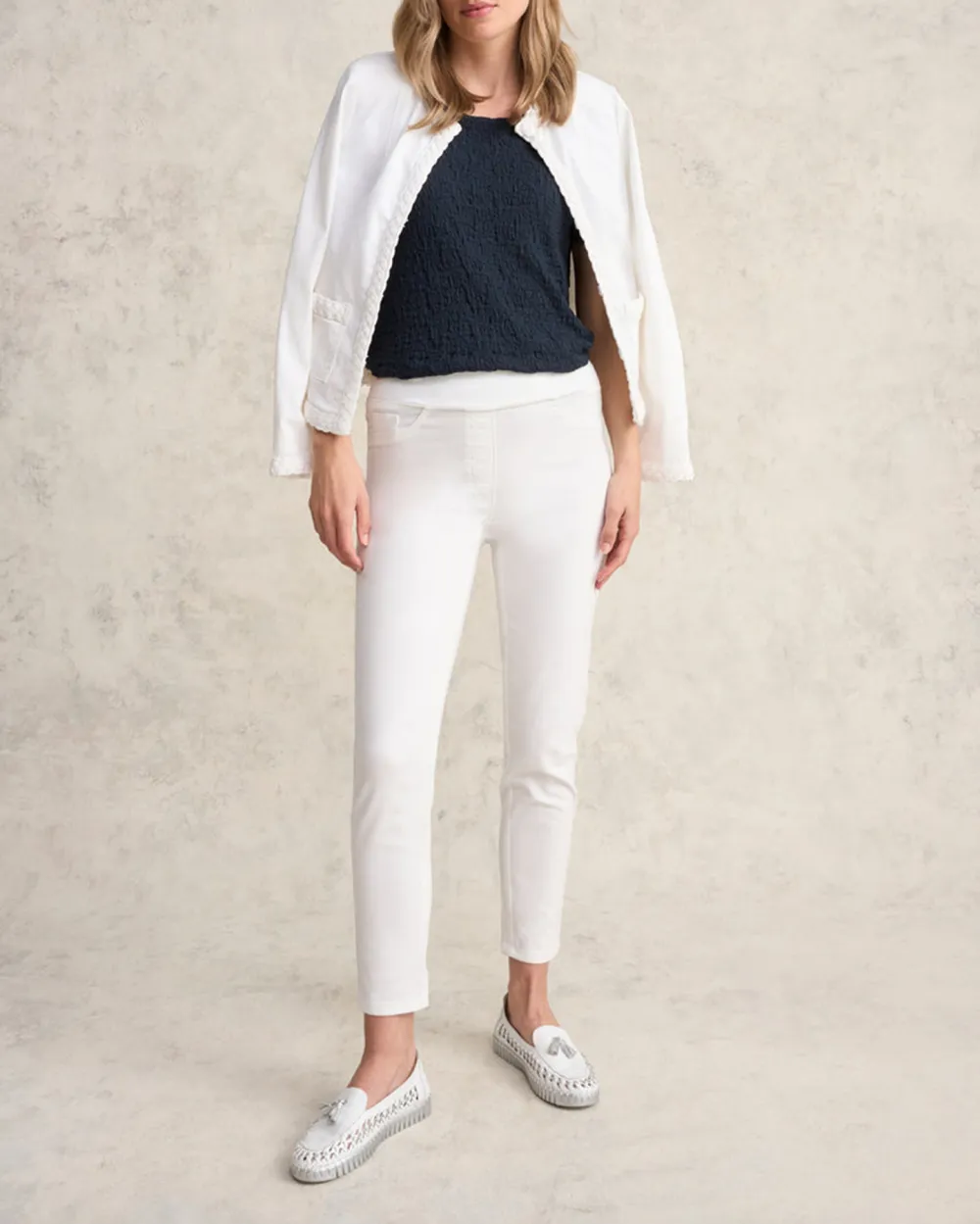 Crinkle Cotton T-Shirt