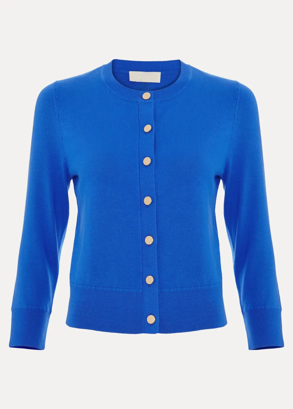 Blue Button-Down Sweater