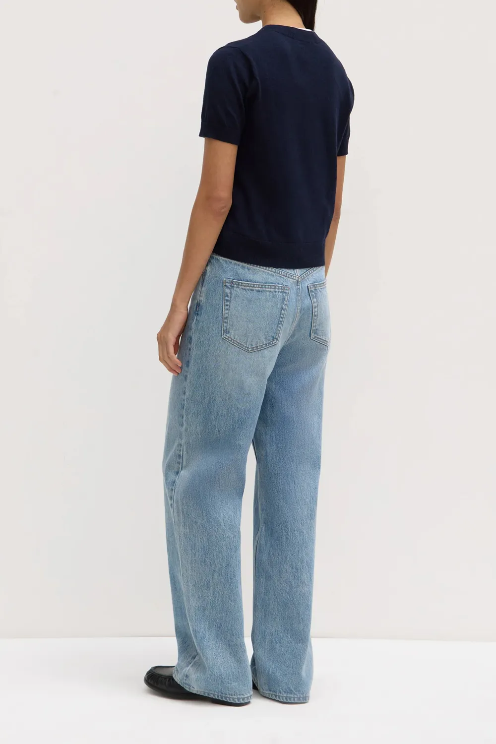Ribbed Short Sleeved Pullover