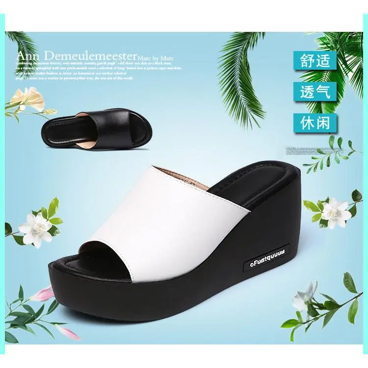 Wedge Slide Sandals