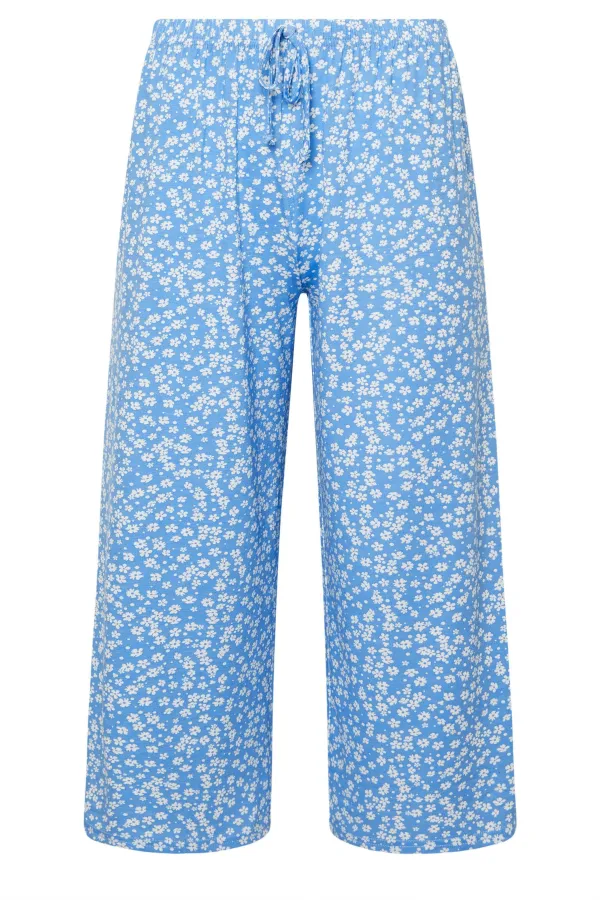 Casual Floral Drawstring Elastic Waist Women's Trousers