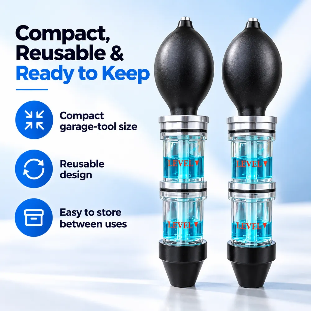 🔧 Dual-Chamber Head Gasket Leak Tester – Visual Combustion Leak Check Tool