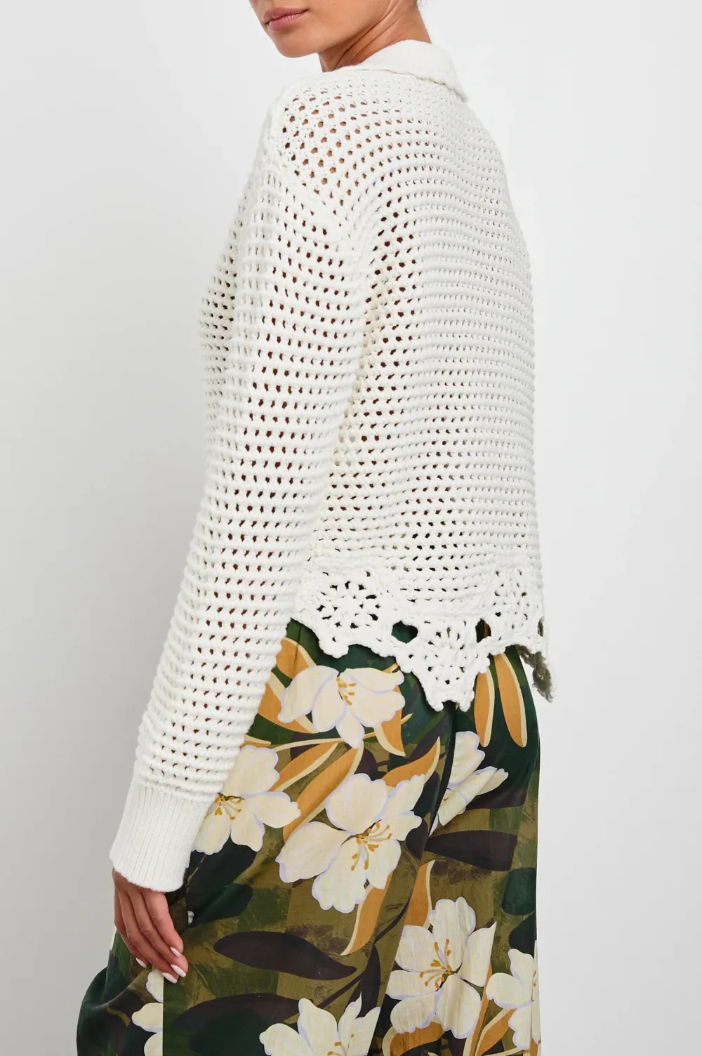 Wave Pattern Ladies' Casual Sweater