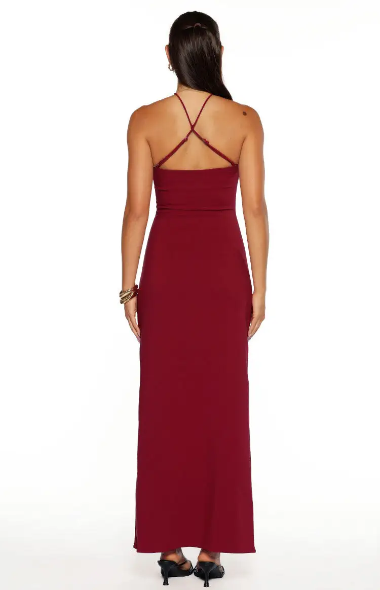 Bodycon Mar Crepe Maxi Dress