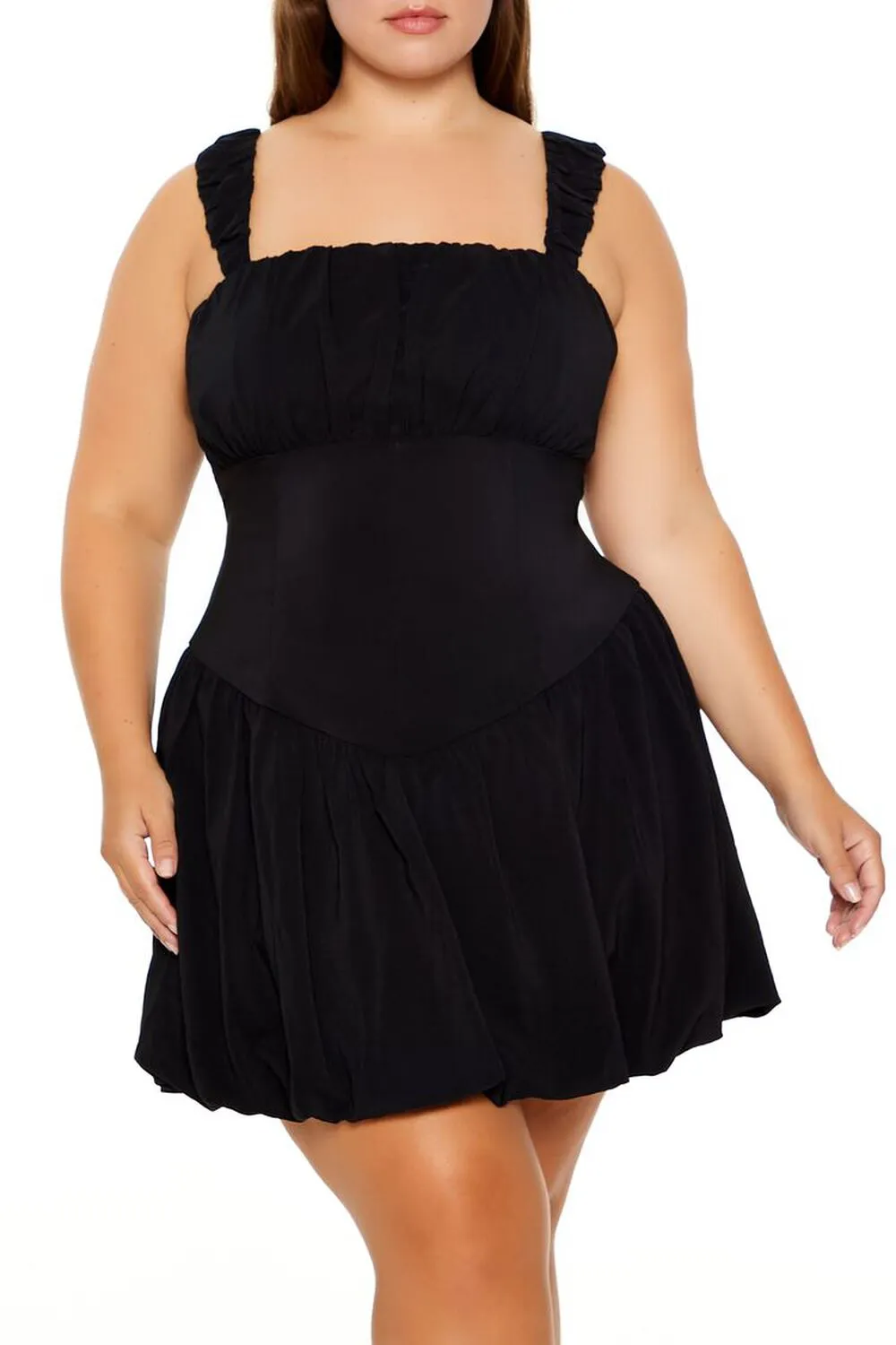 Plus Size Corset Mini Dress