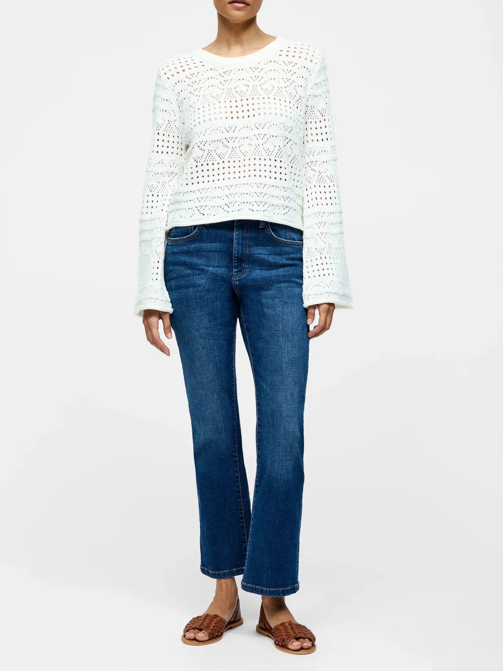 Elegant Art Open Knit Sweater